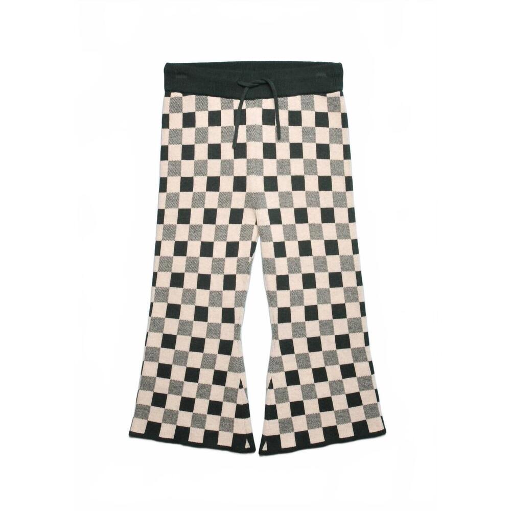 NEW A MONDAY IN COPENHAGEN girls amber pants in green check